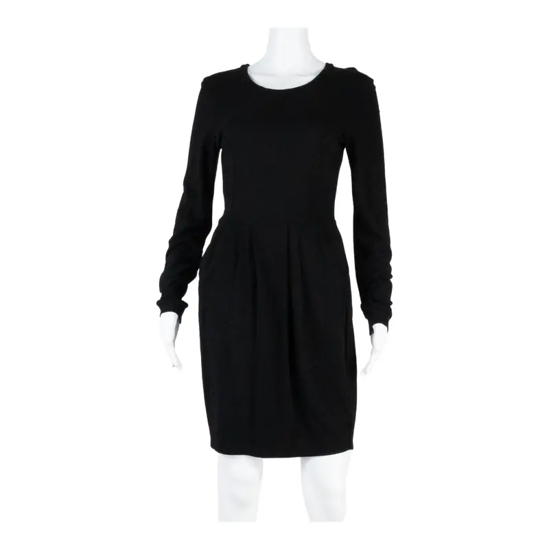 Whistles Womens Pencil Dress Black Long Sleeve Knee Length Uk 8 1