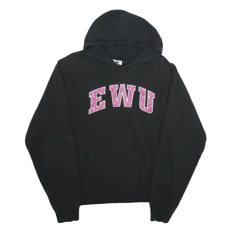Wideworld Sportswear Womens Black Hoodie 2Xl Cotton Blend Pullover Ewu Logo 1