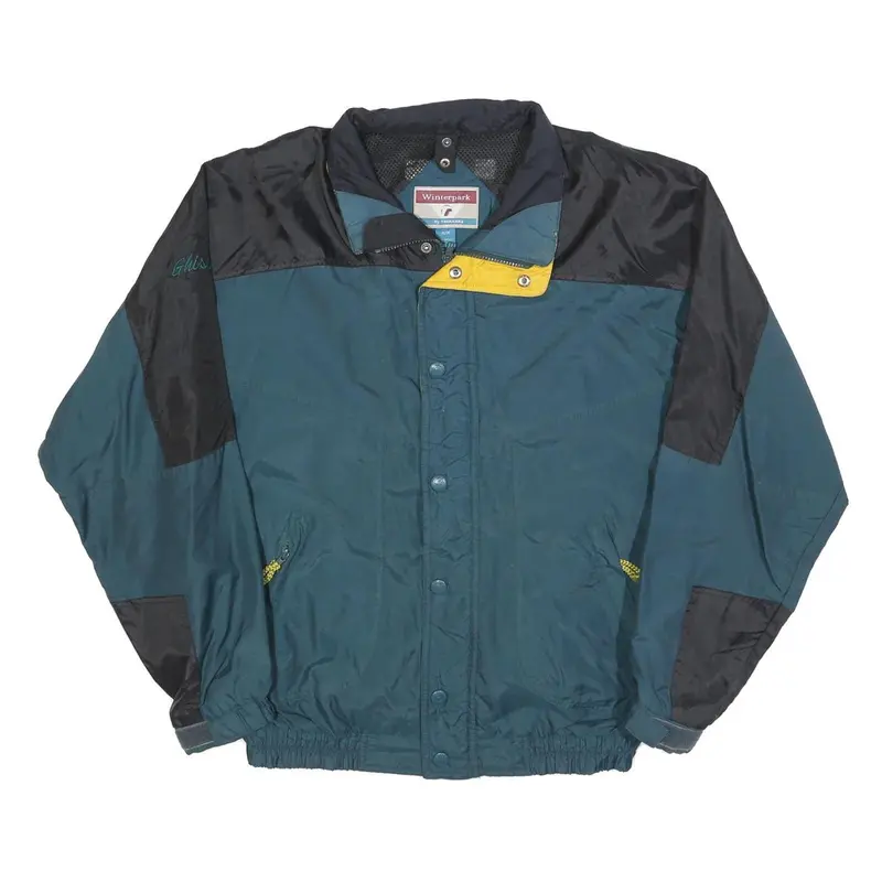 Winterpark Mens Blue & Black Polyester Blend Casual Jacket M Zip Pocketed 1