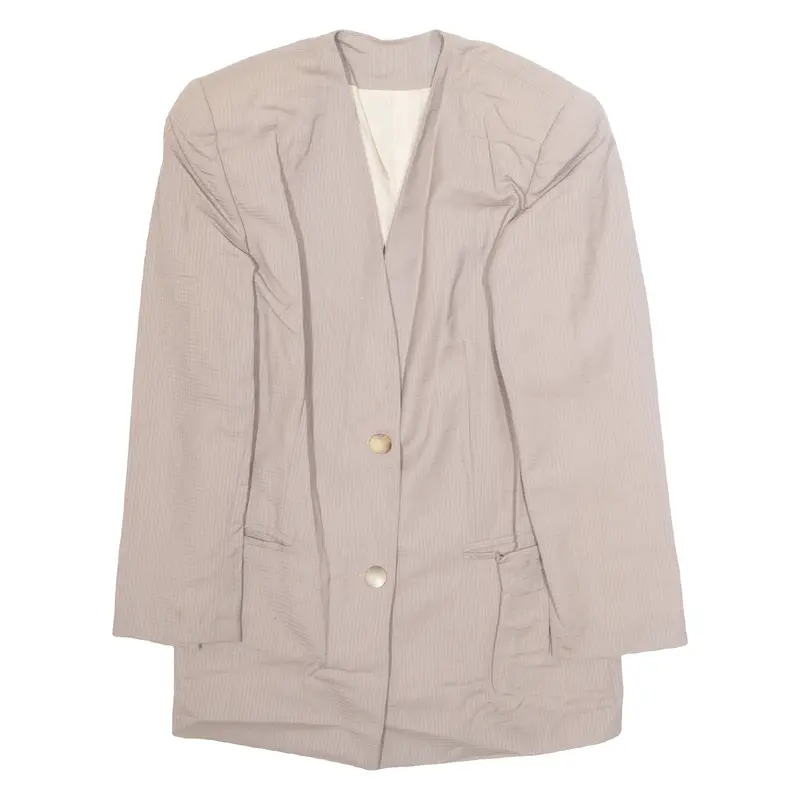 Wollieo Womens Blazer Jacket Beige L 1