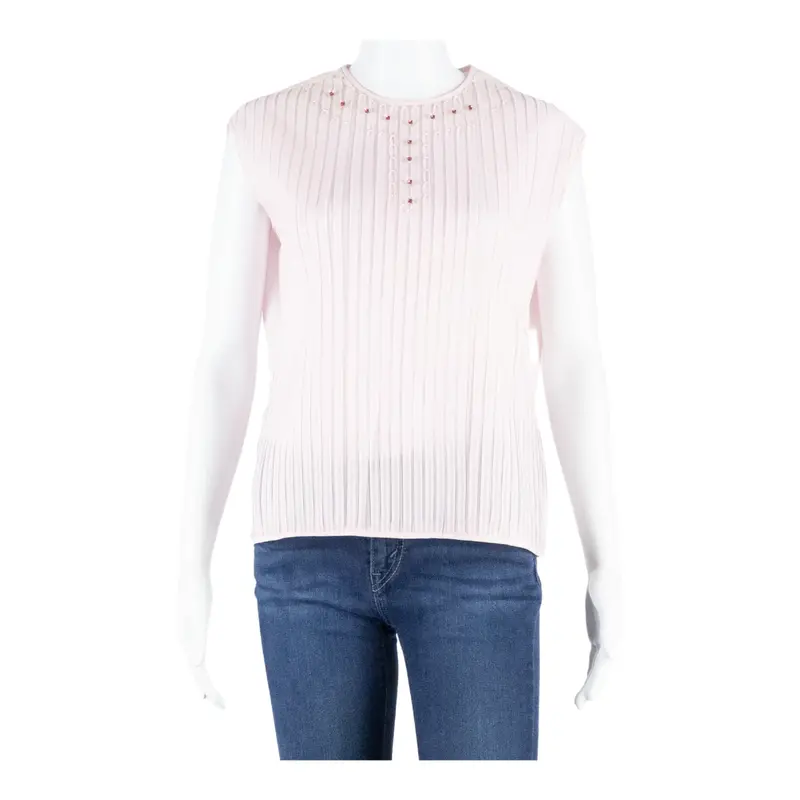 Womens Blouse Vest Pink Sleeveless S 1