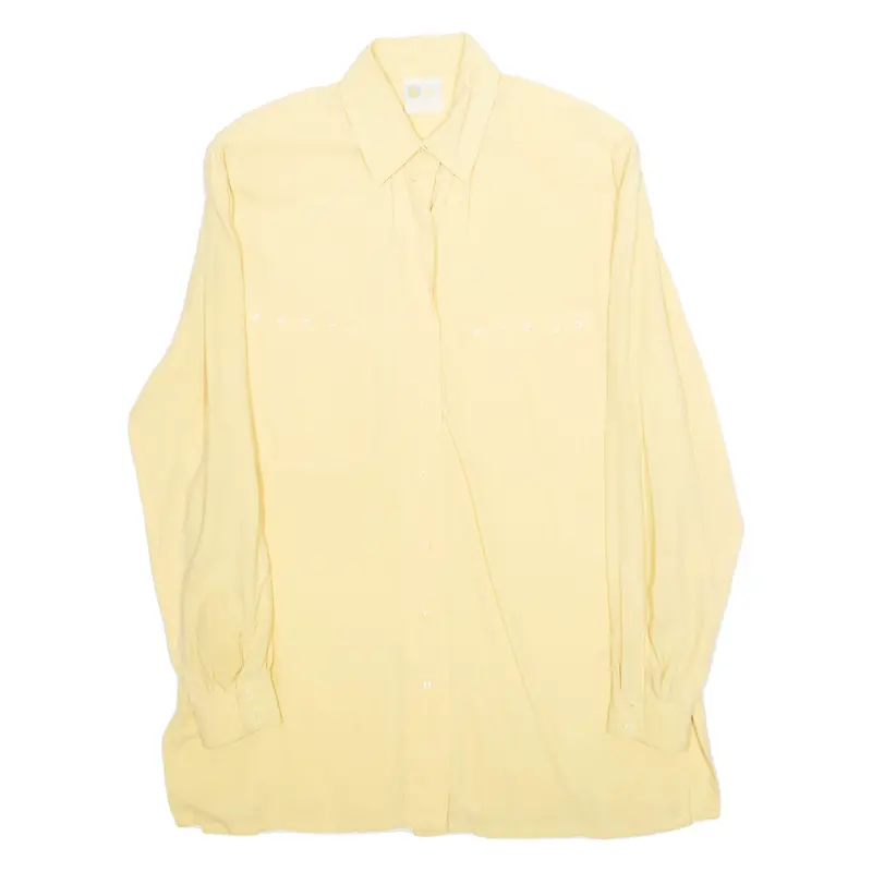 Womens Blouse Yellow Long Sleeve L 1