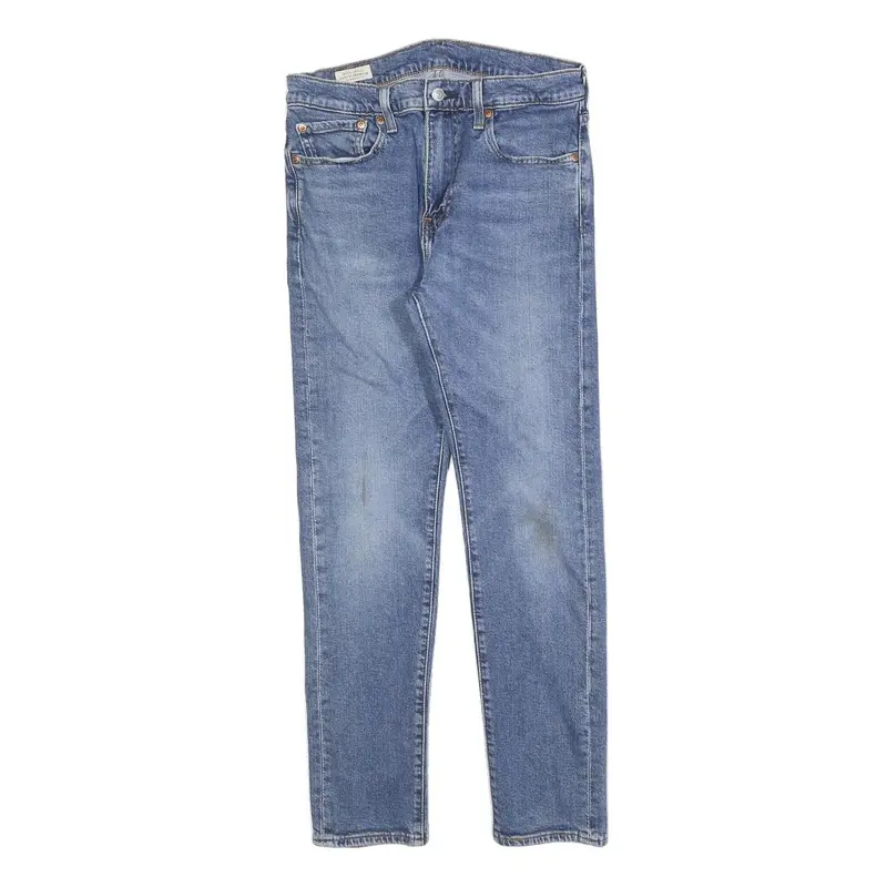 Womens Blue Slim Denim Jeans Zip W31 L30 Classic Straight Cotton Blend 1
