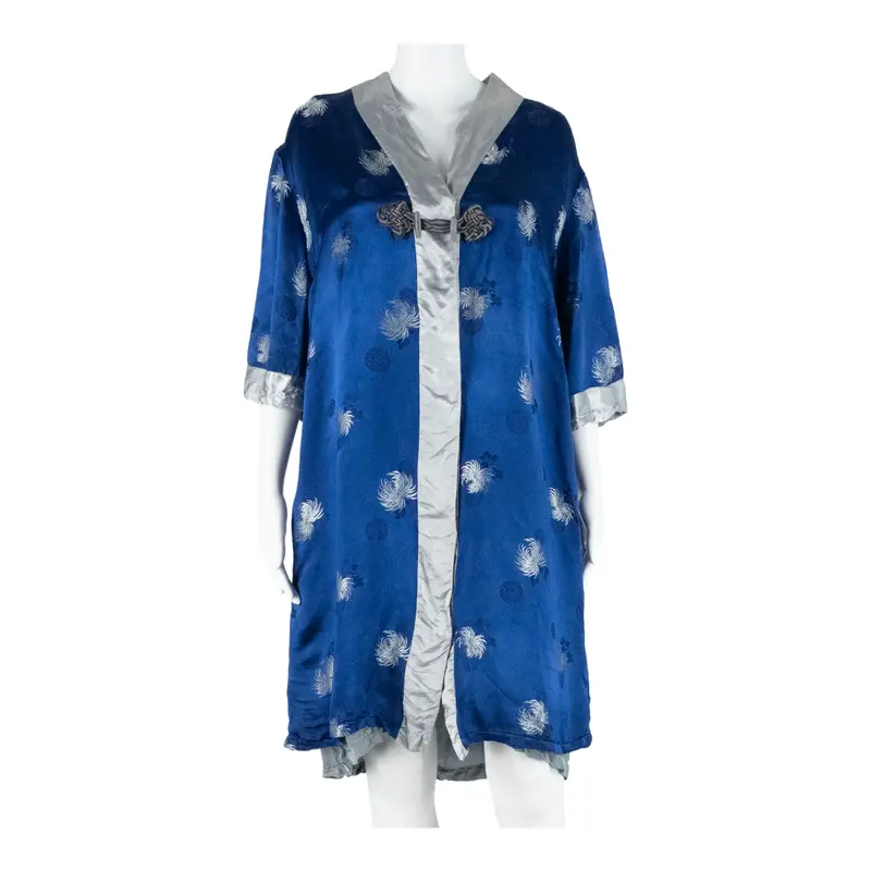 Womens Day Dress Blue Crazy Pattern Knee Length Xl 1