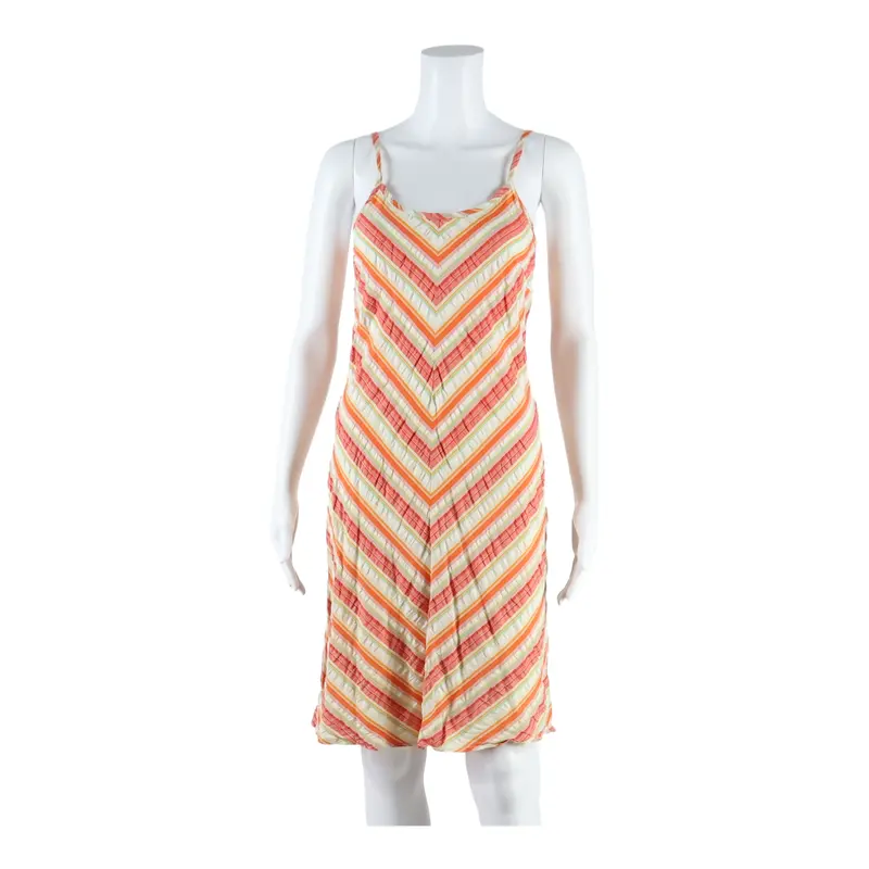 Womens Day Dress Pink Geometric Sleeveless Short Uk 10 1