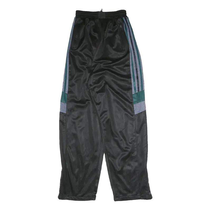 Womens Joggers Black & Grey Relaxed Straight M W22 L28 Polyester Blend Track 1