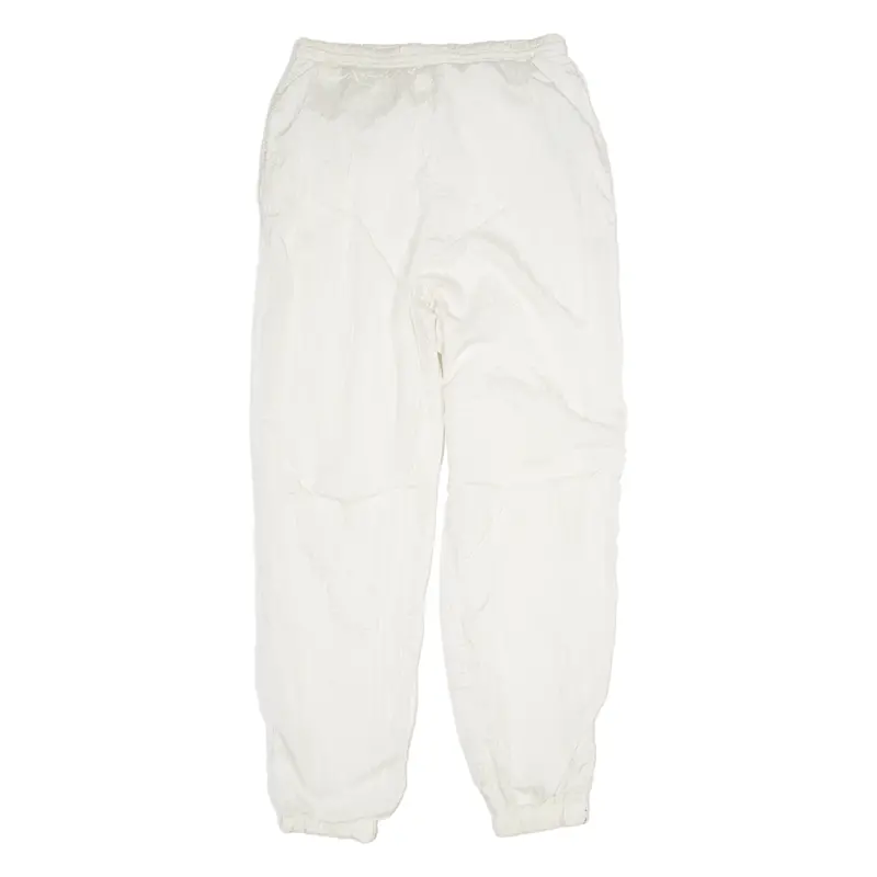 Womens Joggers White Tapered Xl W38 L31 1