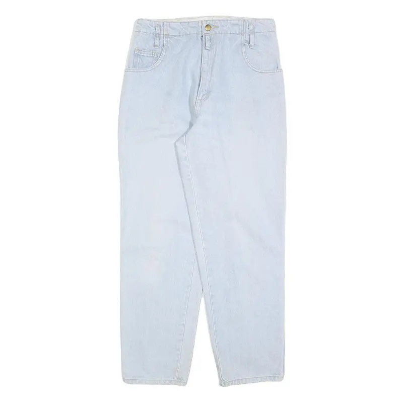 Womens Light Blue Regular Fit Straight Denim Cotton Blend Jeans W30 L28 Classic 1
