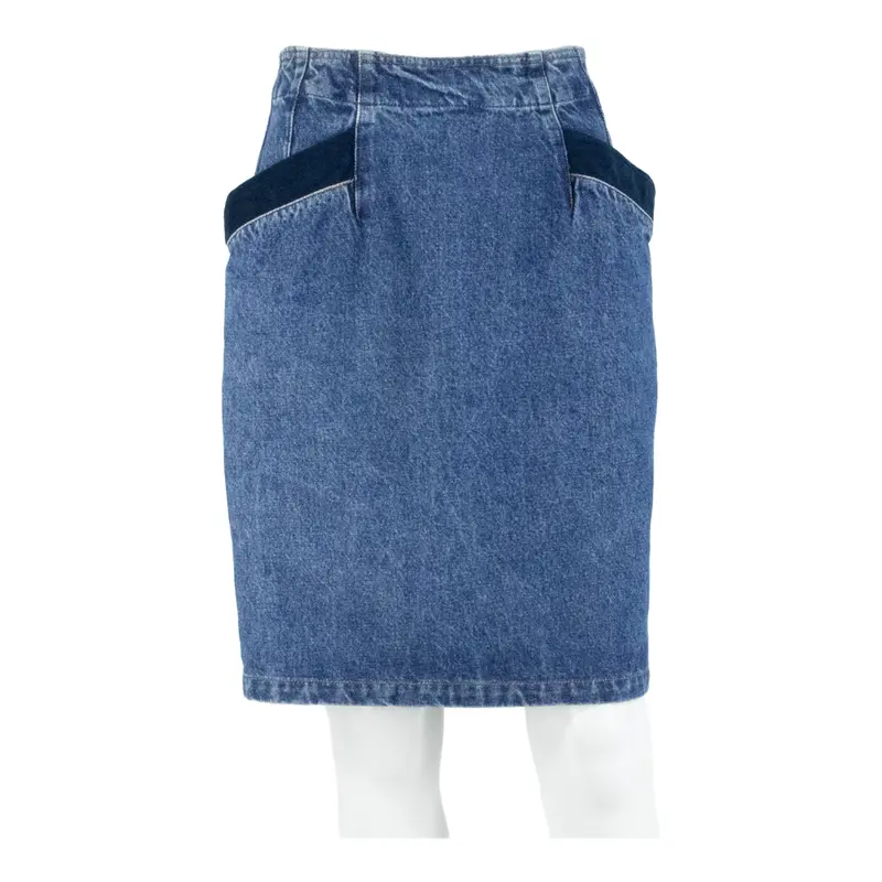 Womens Mini Skirt Blue Short Denim S 1