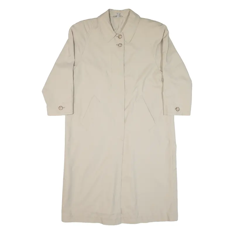 Womens Overcoat Coat Beige Uk 12 1