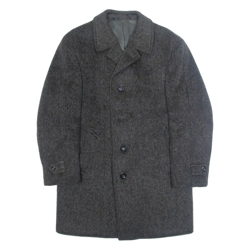 Womens Overcoat Jacket Brown Wool M 1