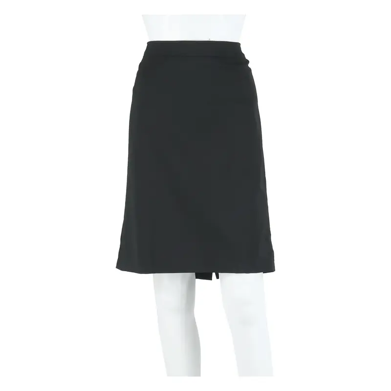 Womens Pencil Skirt Black Knee Length Wool M 1