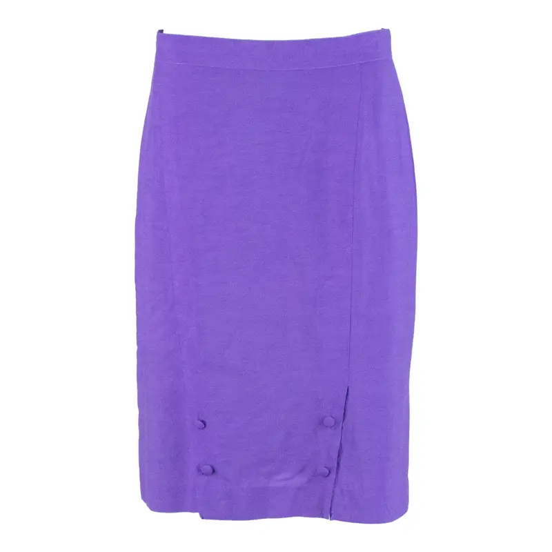 Womens Pencil Skirt Purple Knee Length S 1