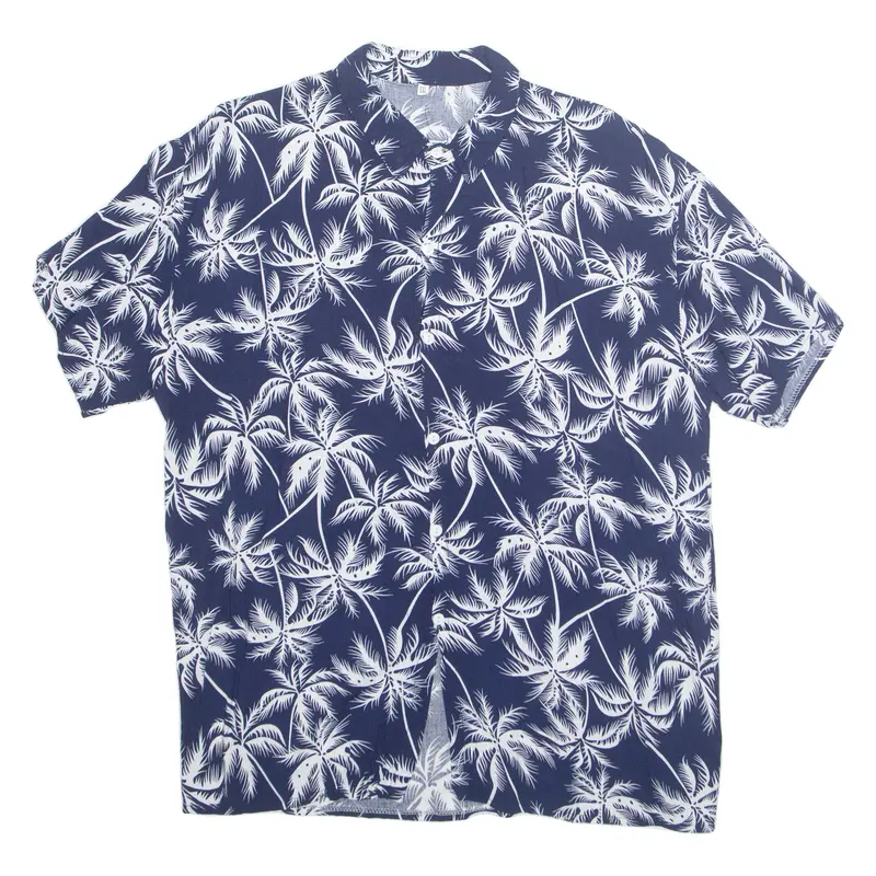 Womens Printed Blouse Blue Floral 2Xl 1