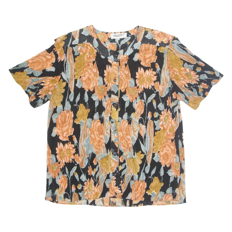 Womens Printed Blouse Pink Floral L 1