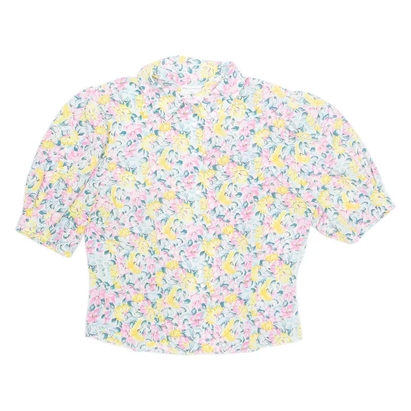 Womens Printed Blouse Pink Floral M 1