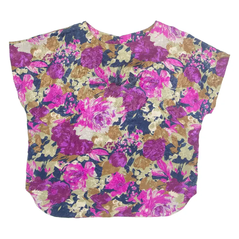 Womens Printed Top Pink Floral L 1