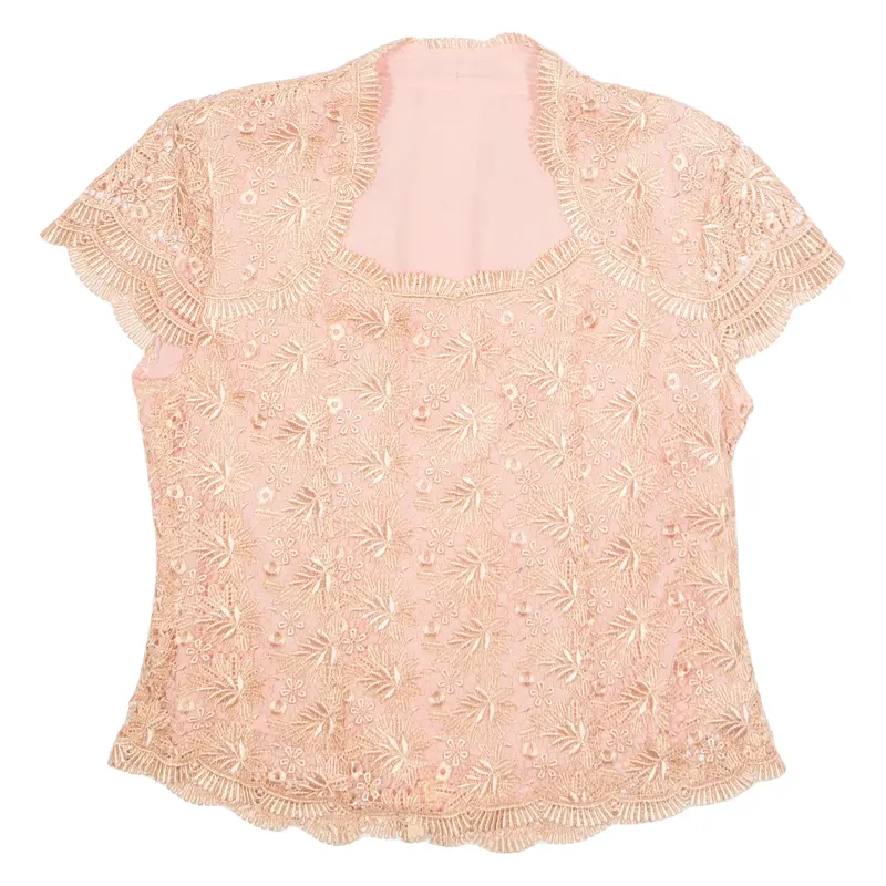 Womens Printed Top Pink Floral M 1