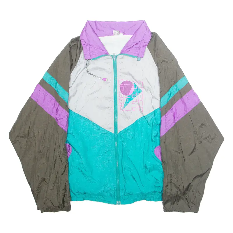 Womens Shell Jacket Blue Nylon L 1