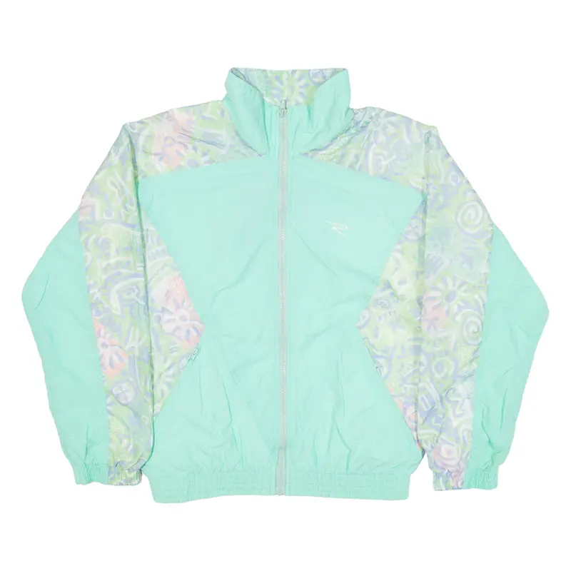 Womens Shell Jacket Green Geometric M 1