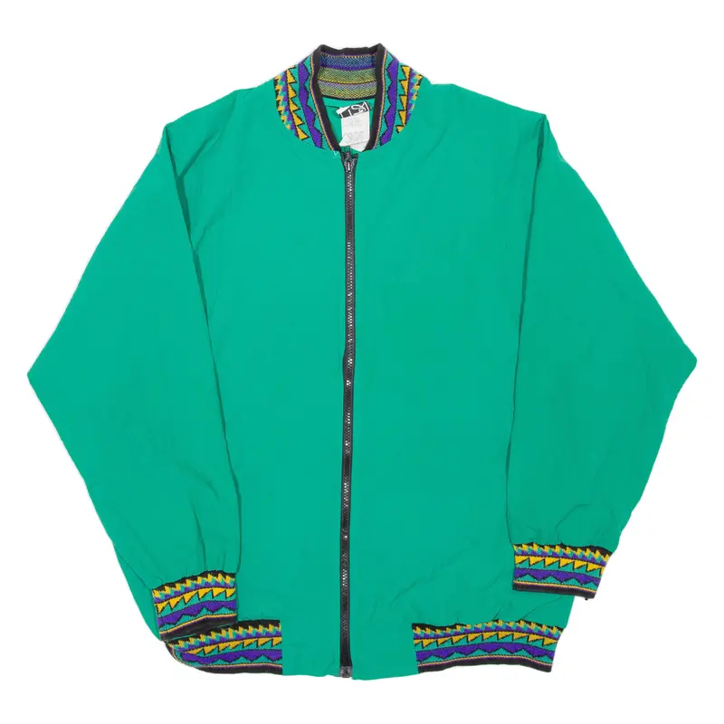 Womens Shell Jacket Green Striped Uk 22 1