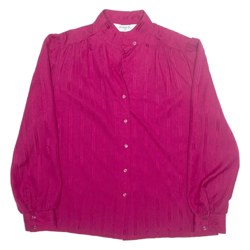 Womens Shirt Pink Collared Long Sleeve L 1