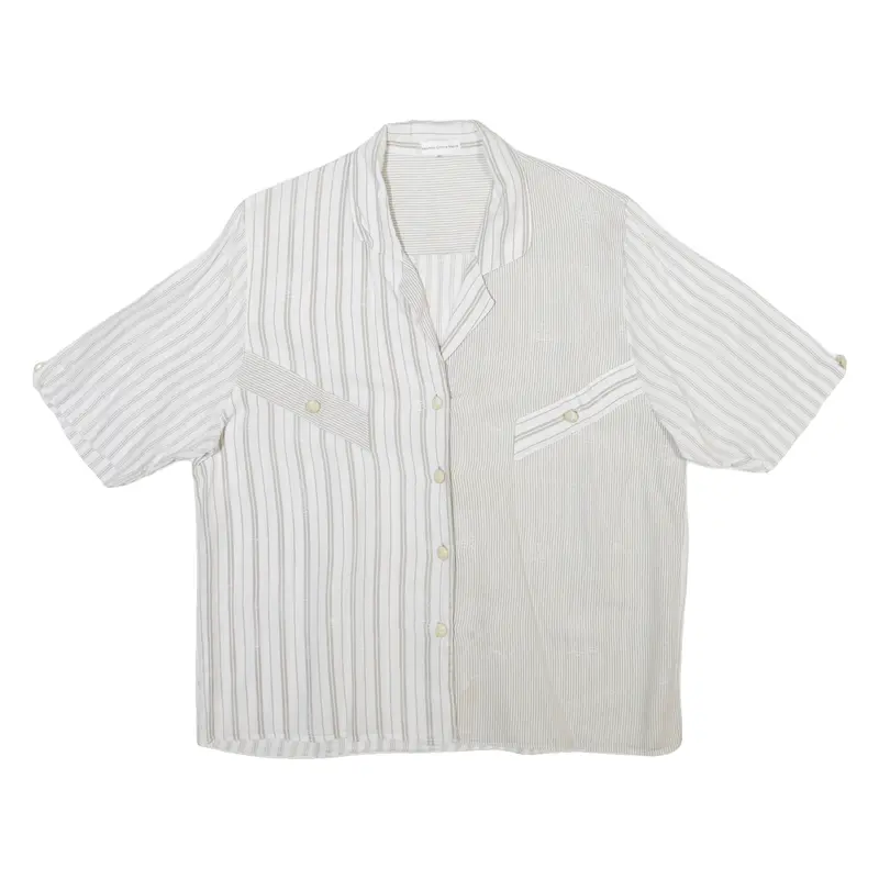 Womens Shirt White Striped S 1