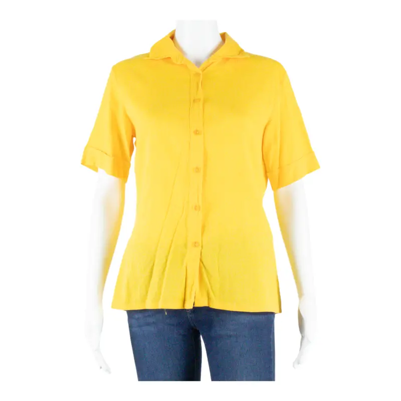 Womens Shirt Yellow Collared S 1