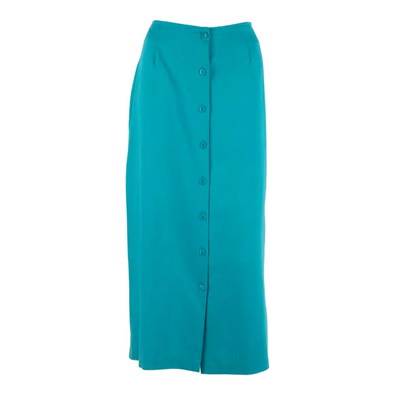 Womens Straight Skirt Blue Midi M 1