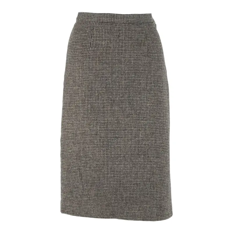 Womens Straight Skirt Grey Knee Length S 1