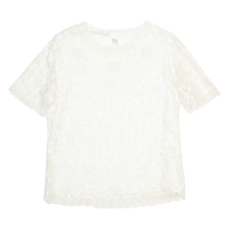 Womens Top Beige Floral M 1
