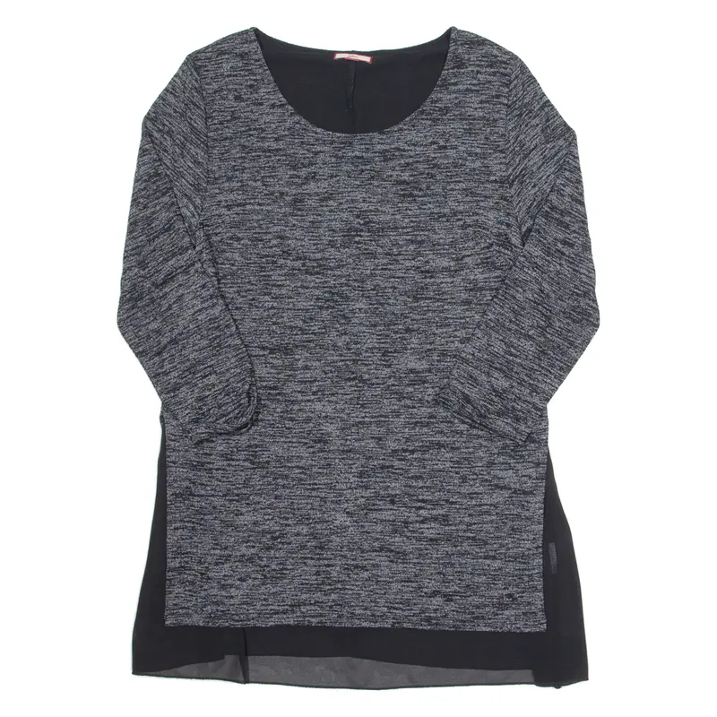 Womens Top Black Long Sleeve Uk 14 1