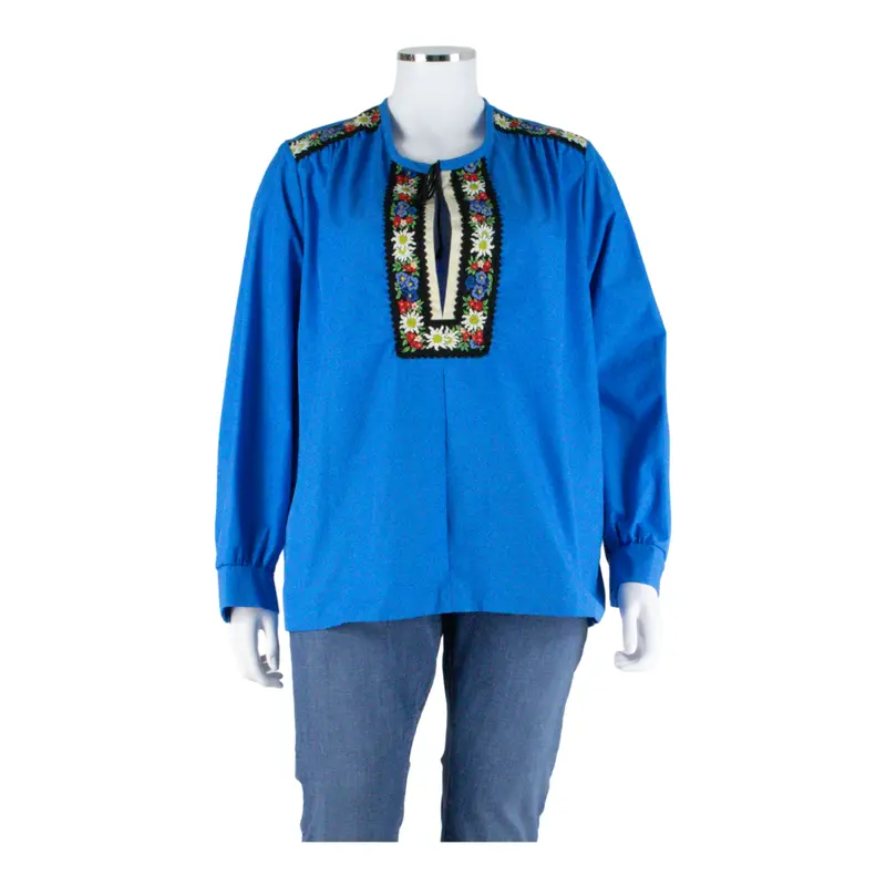 Womens Top Blue Long Sleeve Xl 1