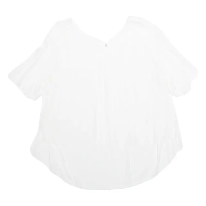 Womens Top White V-Neck M 1