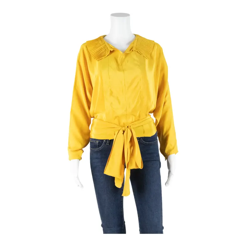 Womens Top Yellow Long Sleeve M 1