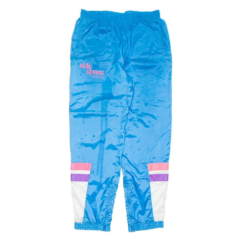 Womens Track Pants Blue Wide-Leg L W30 L33 1
