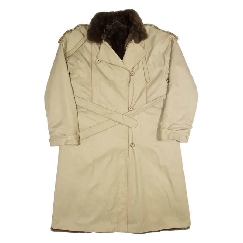 Womens Trench Coat Beige 90S M 1