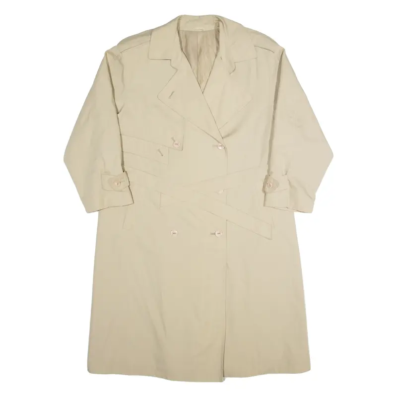 Womens Trench Coat Beige 90S Uk 14 1