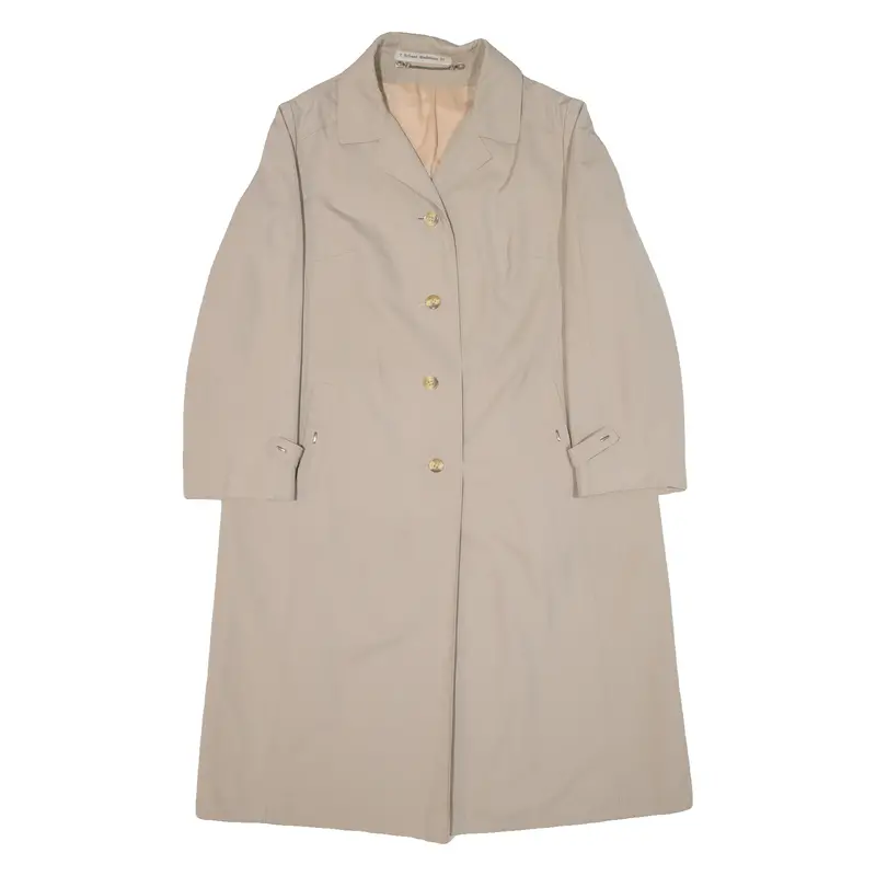 Womens Trench Coat Beige M 1