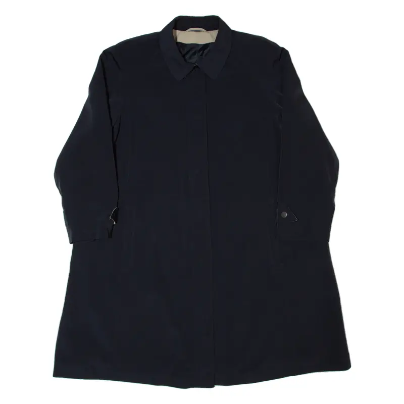 Womens Trench Coat Blue 90S L 1