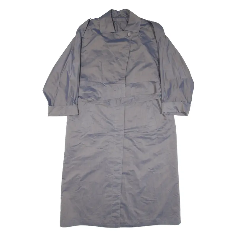 Womens Trench Coat Blue Uk 12 1