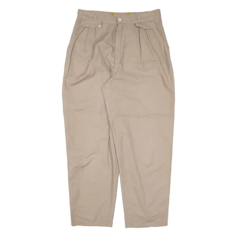 Womens Trousers Beige Loose Tapered W31 L27 1