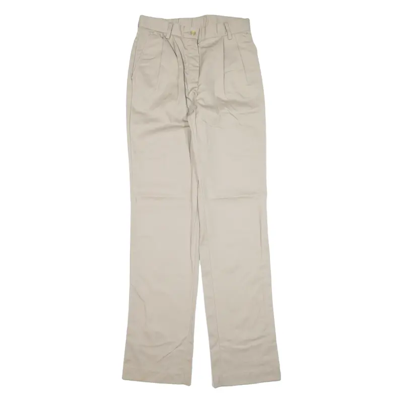 Womens Trousers Beige Regular Straight W27 L33 1