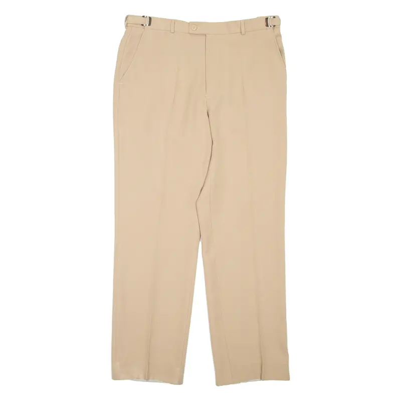 Womens Trousers Beige Regular Straight W38 L32 1