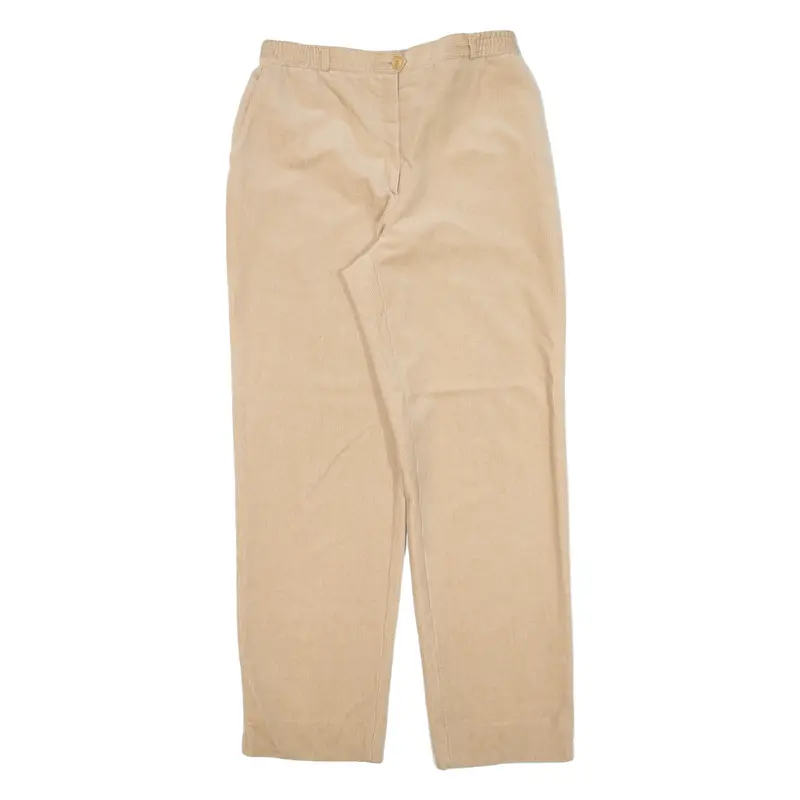 Womens Trousers Beige Relaxed Straight W29 L30 1