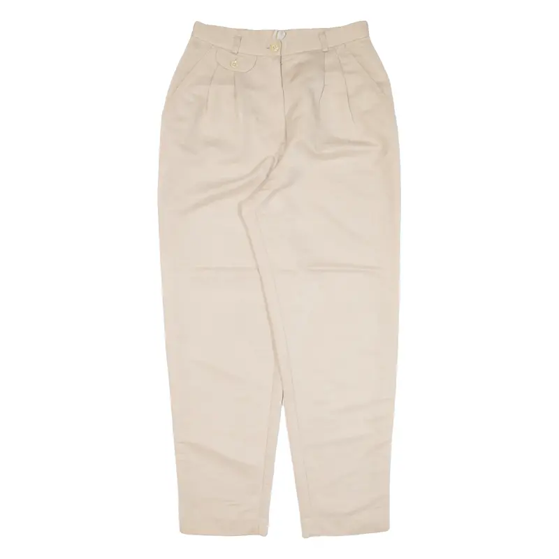 Womens Trousers Beige Relaxed Tapered W27 L29 1