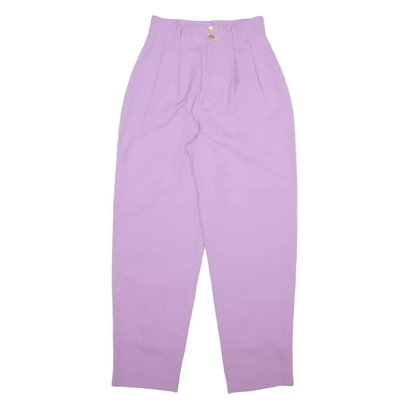 Womens Trousers Purple Relaxed Tapered W24 L28 1