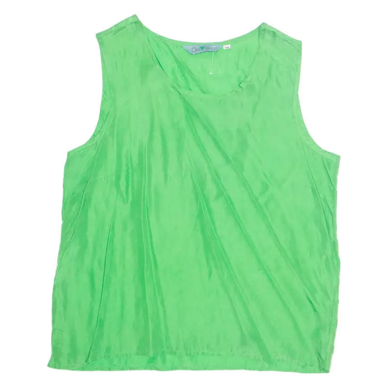 Womens Vest Green Sleeveless L 1