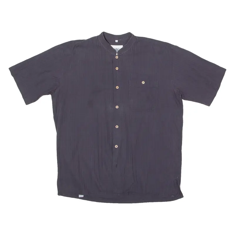 Wonderful Mens Plain Shirt Blue 90S L 1