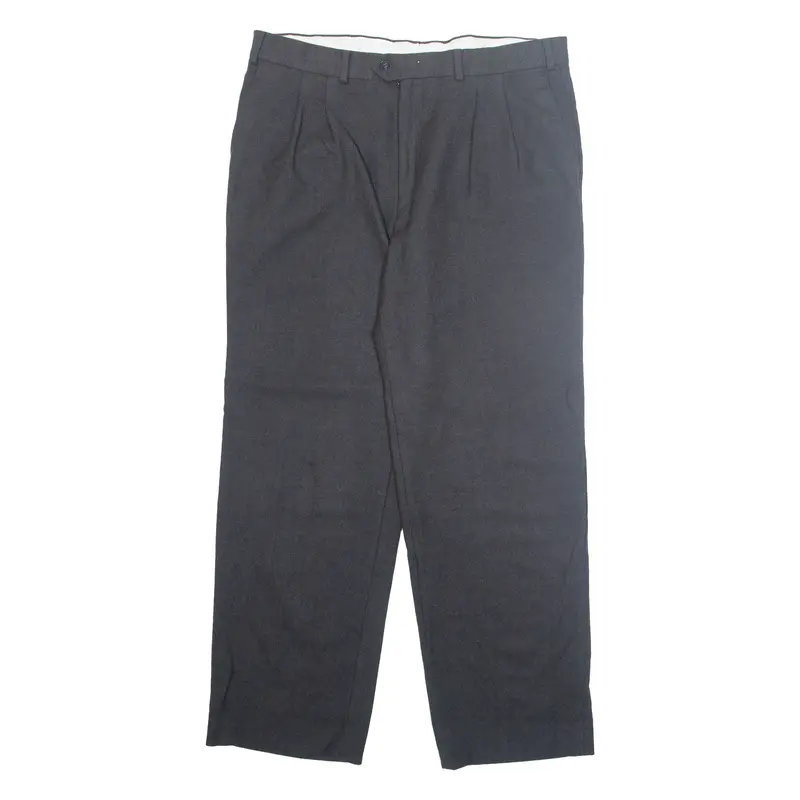 Workwear Mens Trousers Grey Regular Straight W34 L29 1